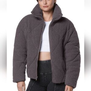 Andrew Marc Sport High Pile Fleece Puffer Jacket NWT Women's Size 1X